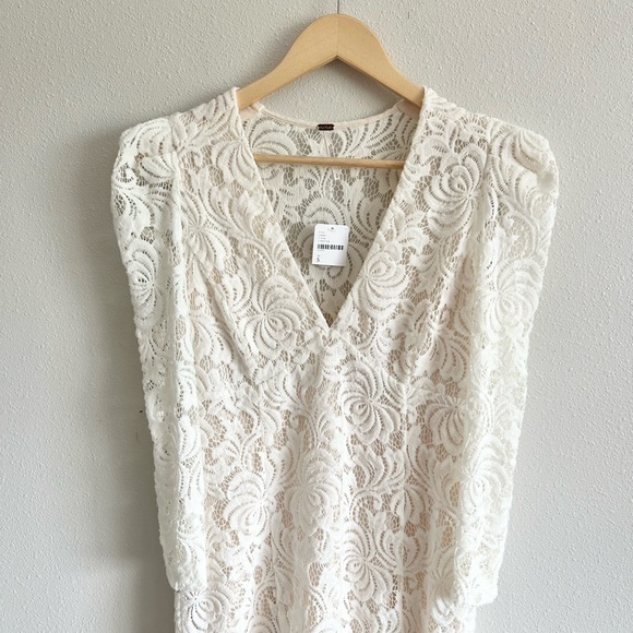 NWT Free People Dana Lace Dress Small - Picture 4 of 10